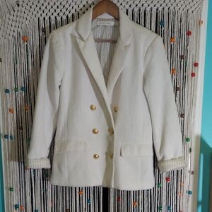 bishop + young Ivory Blazer with Gold Accents